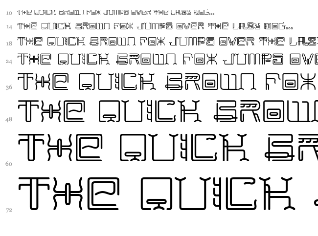 Maximage ZhiLong font waterfall